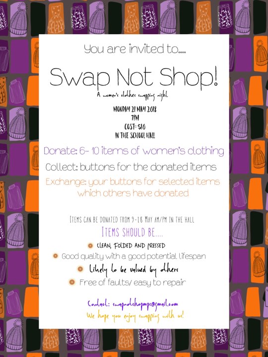Swap not shop flyer